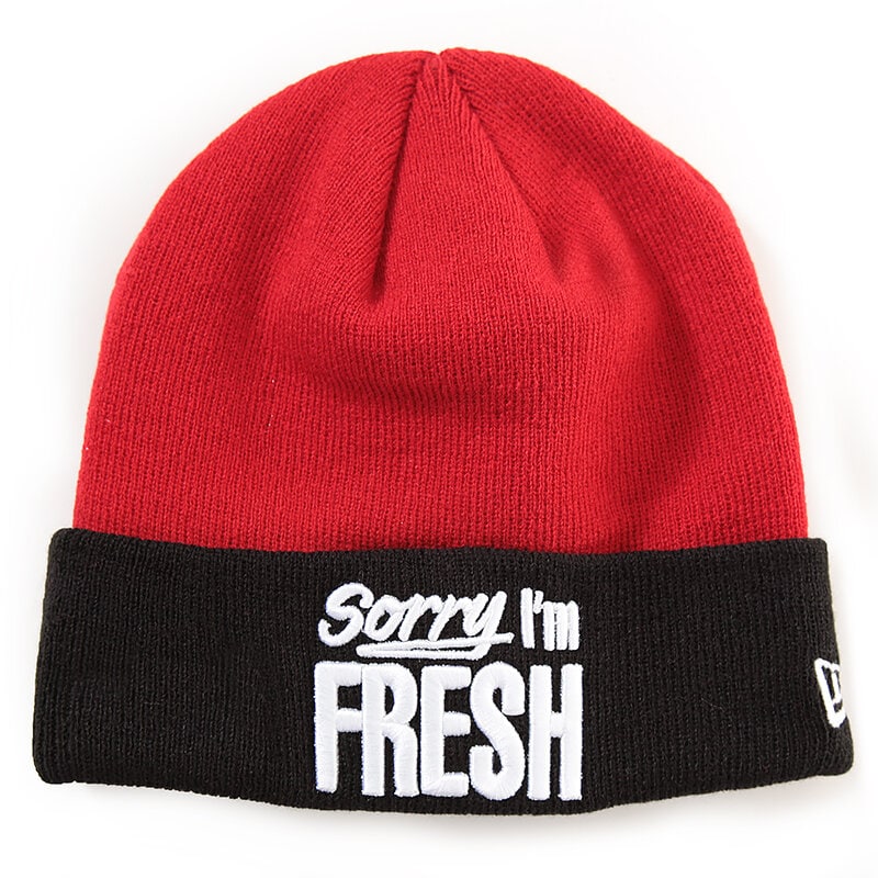 dětská čepice NEW ERA ČEPICE FRESH KNIT NEW ERA 80042671 ČERVENÁ