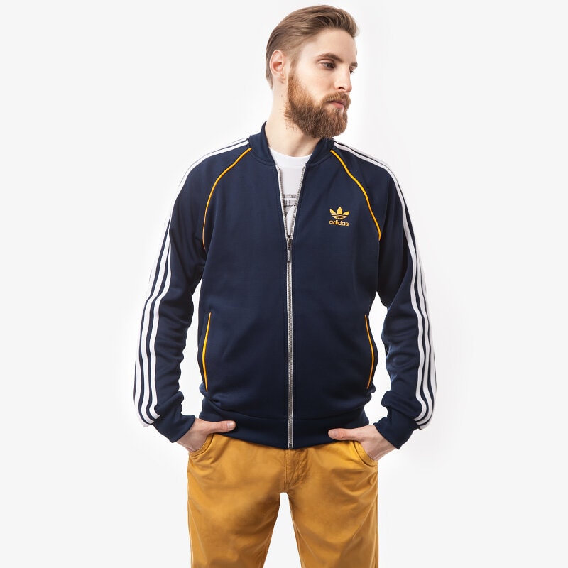 pánská mikina ADIDAS MIKINA SST TRACKTOP S19174 TMAVOMODRÁ