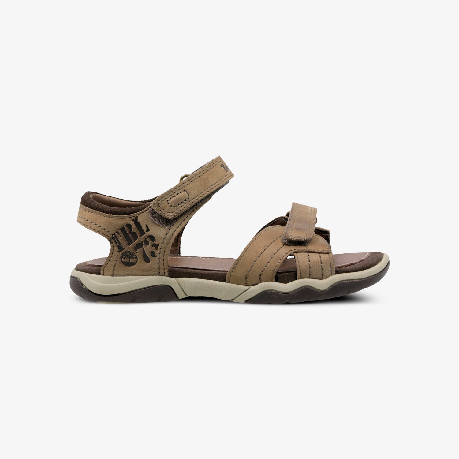 dětské sandály TIMBERLAND EK OAK BLUFFS LEATHER 2 STRAP 2170A HNĚDÁ
