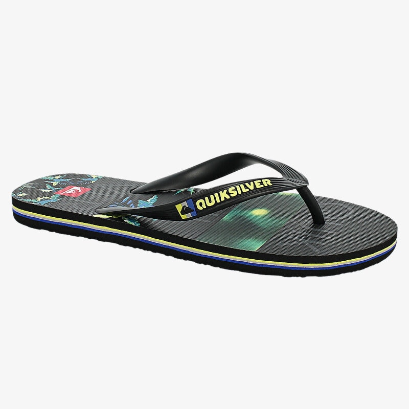 pánské pantofle QUIKSILVER MOLOKAI ART  AQYL100062XKSG ČERNÁ
