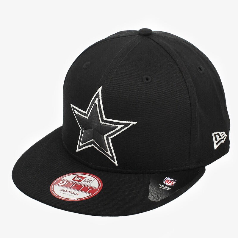 pánská kšiltovka NEW ERA ČEPICE BLACK WHITE BASIC DALLAS COWBOYS 80038650 ČERNÁ