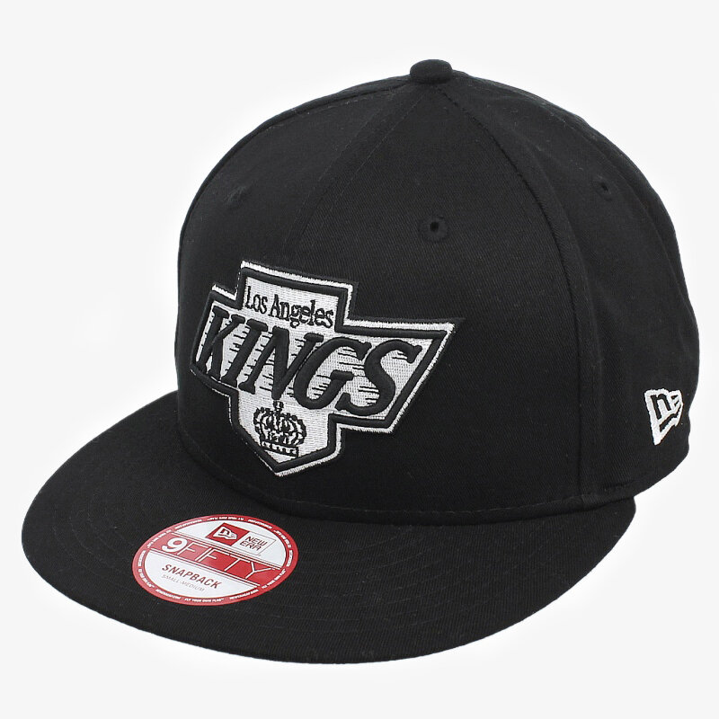 pánská kšiltovka NEW ERA ČEPICE BLACK WHITE BASIC LOS ANGELES KINGS 80038652 ČERNÁ