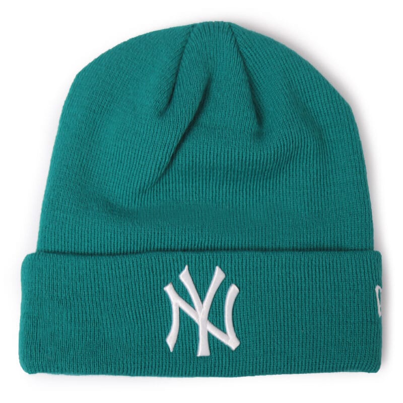dámská čepice NEW ERA ČEPICE SEASONAL BASIC CUFF KNIT NEW YORK YANKEES 80043660 ZELENÁ