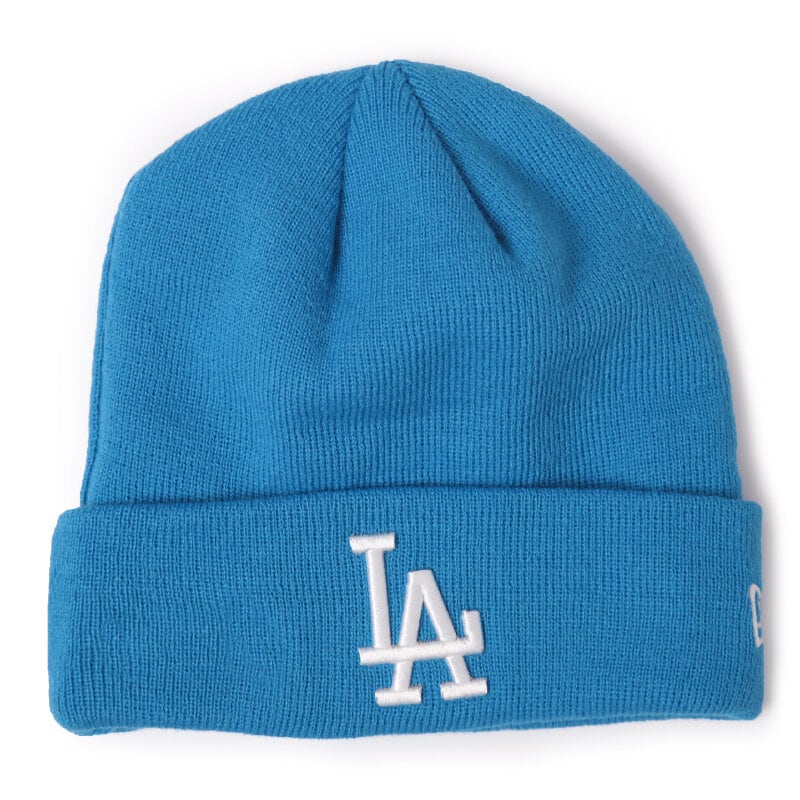dámská čepice NEW ERA ČEPICE SEASONAL BASIC CUFF KNIT LOS ANGELES DODGERS 80043656 MODRÁ