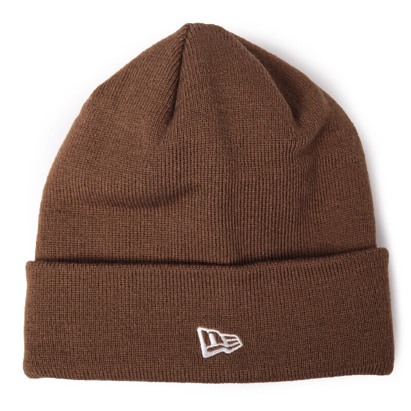 dětská čepice NEW ERA ČEPICE NE ORIGINAL BASIC CUFF BROWN 80043358 HNĚDÁ