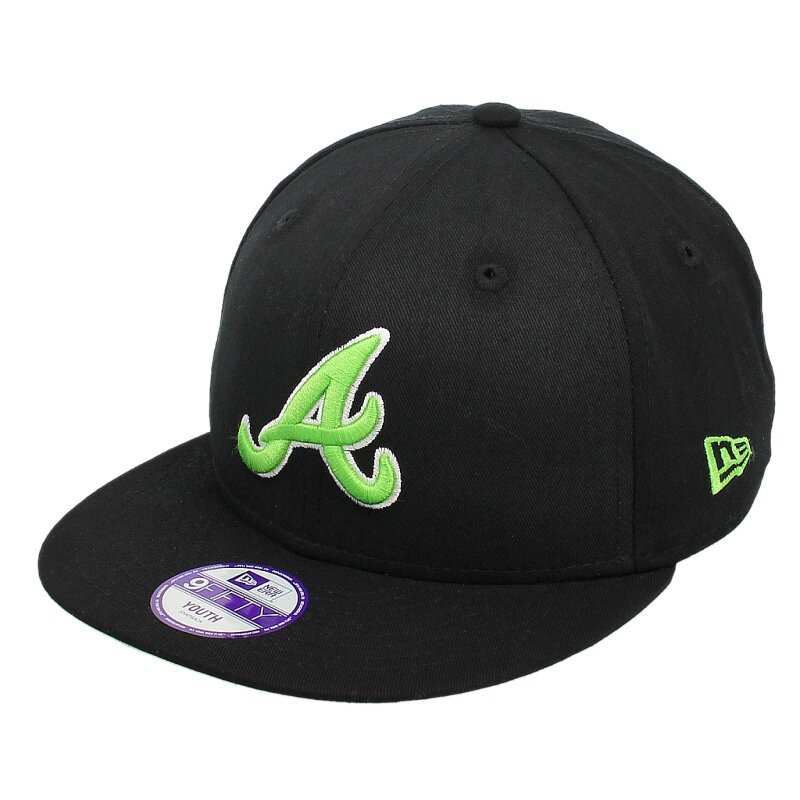 dámská kšiltovka NEW ERA ČEPICE KIDS BLACK POP ATLANTA BRAVES 80064531 ČERNÁ