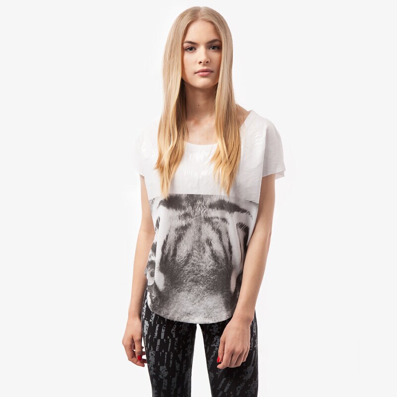 dámské tričko NIKE TRIČKO TEE-SIGNAL TIGER 666579100 BÍLÁ