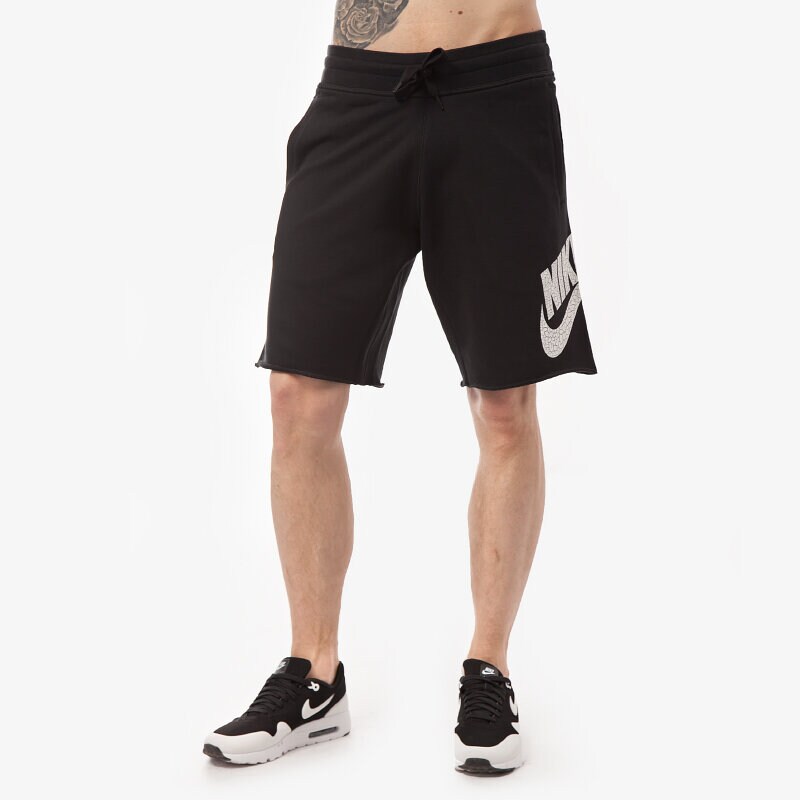 pánské kraťasy NIKE ŠORTKY  AW77 FT ALUMNI 633465014 ČERNÁ