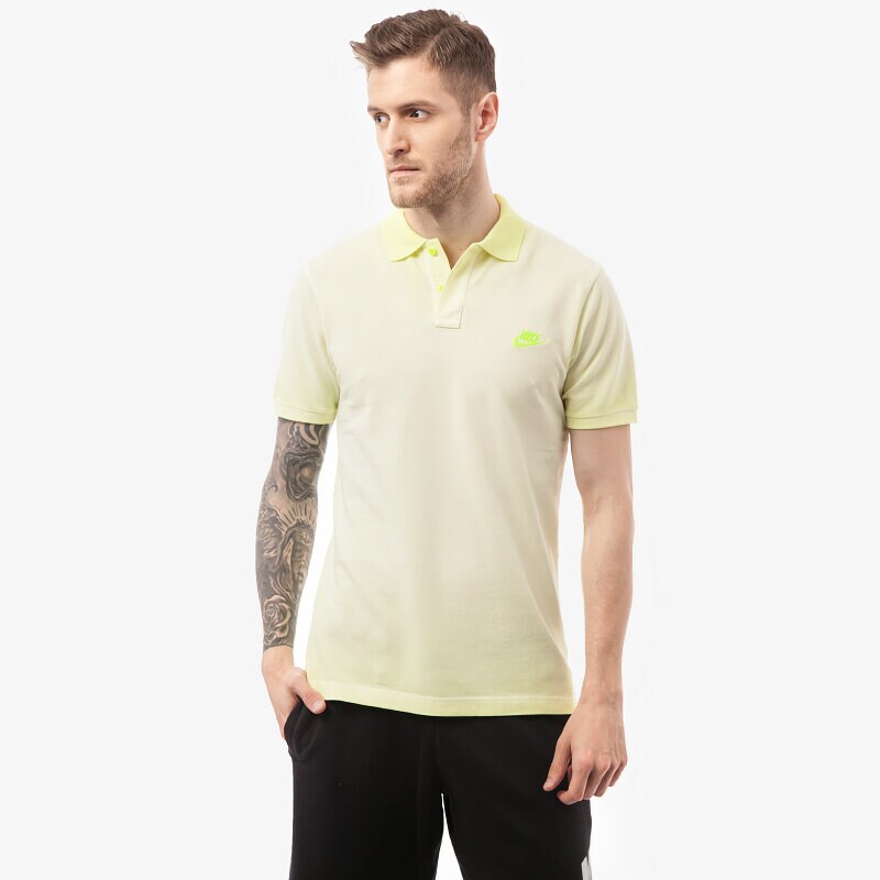 pánské polo tričko NIKE TRIČKO GS SLIM TRIČKO-FADE 642954702 ŽLUTÁ