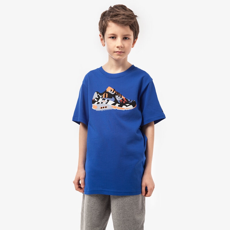 dětské tričko NIKE TRIČKO AIR MAX IN JACQUA 684793480 MODRÁ