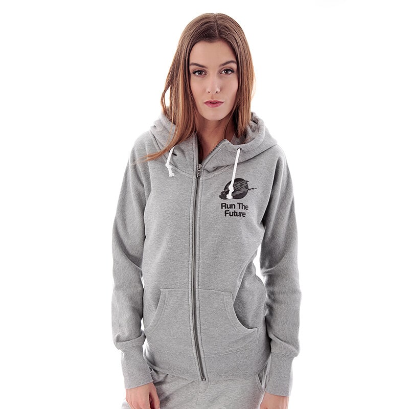 dámská mikina NIKE MIKINA NIKE RU W RUN THE EARTH FZ HD 589267063 ŠEDÁ