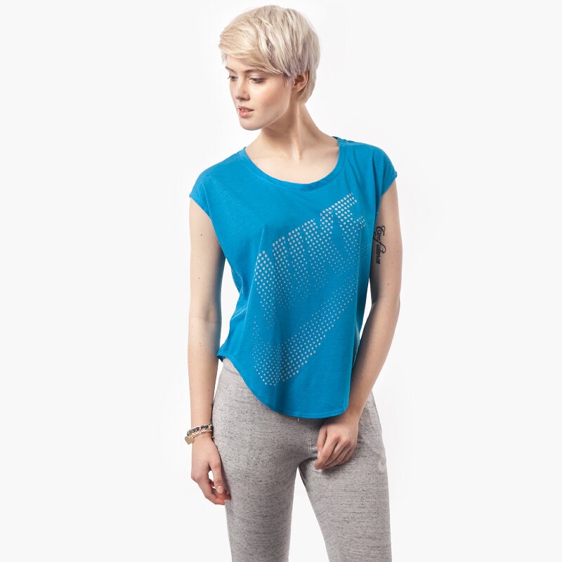 dámské tričko NIKE TRIČKO TP 642772413 MODRÁ