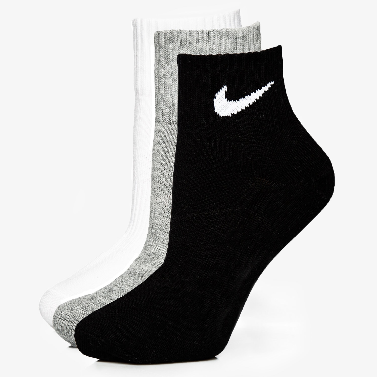 dámské ponožky NIKE PONOŽKY 3PPK QUARTER MIX SX47069010 VÍCEBAREVNÁ