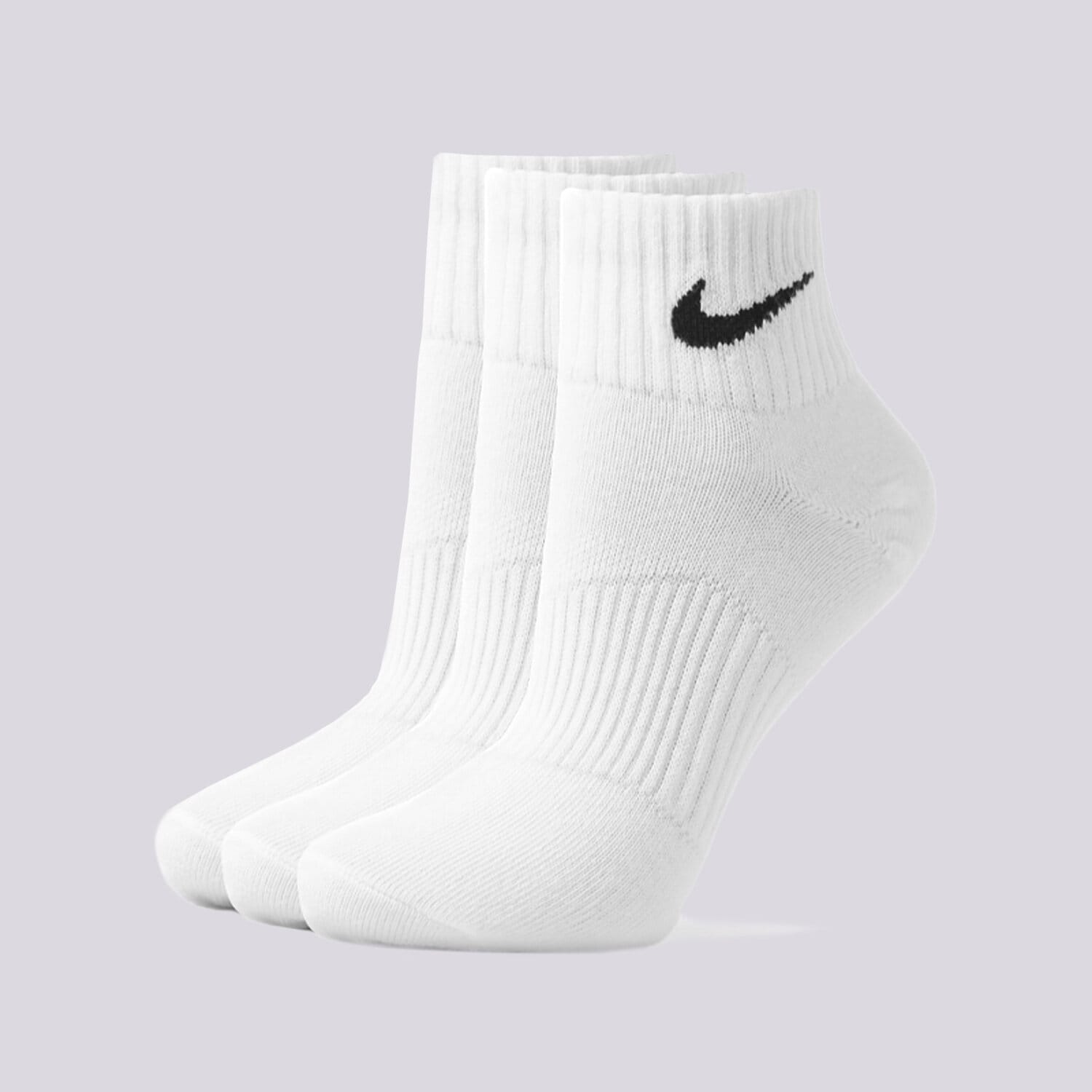 dámské ponožky NIKE PONOŽKY 3PPK QUARTER WHITE SX4706-101 BÍLÁ