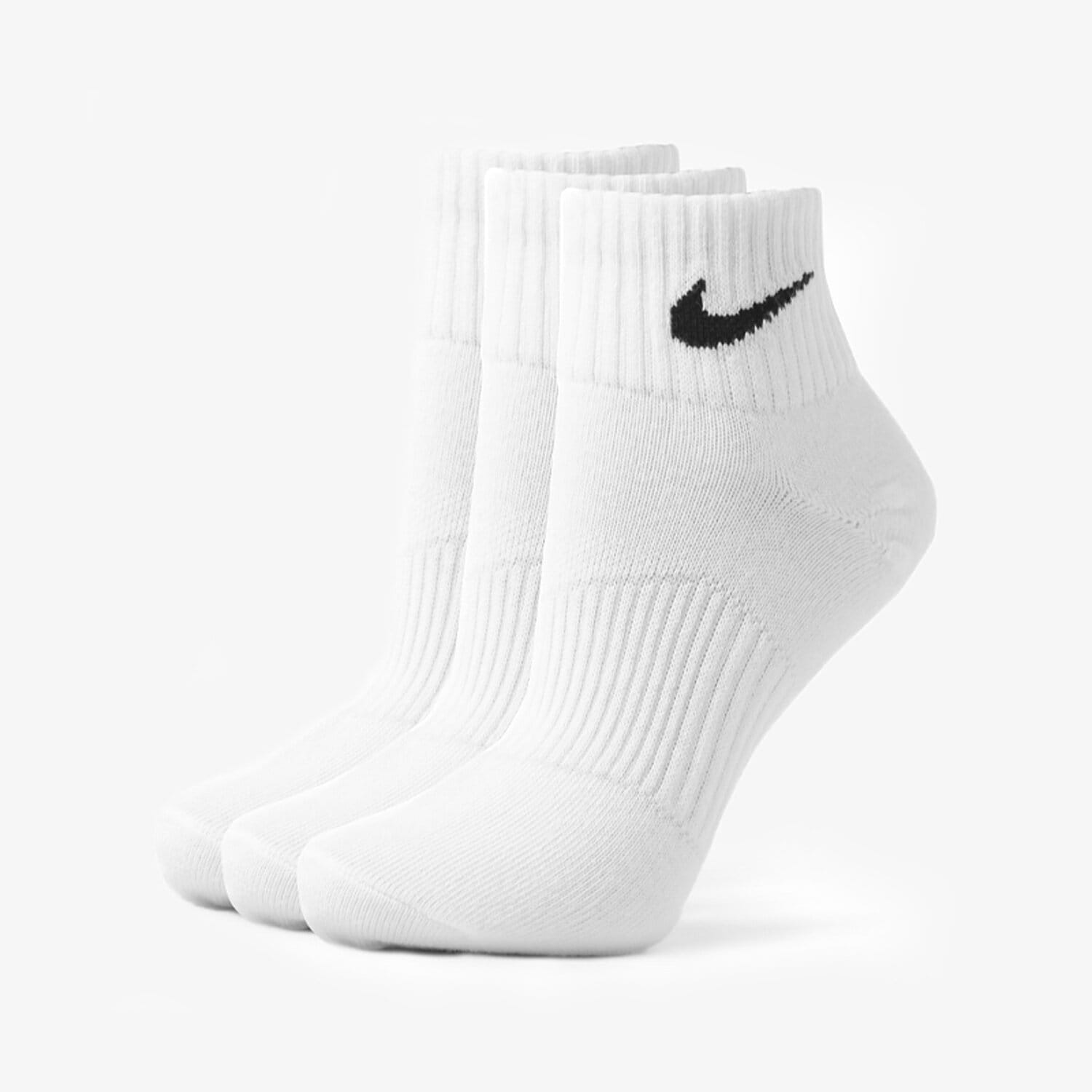 dámské ponožky NIKE PONOŽKY 3PPK QUARTER WHITE SX4706-101 BÍLÁ