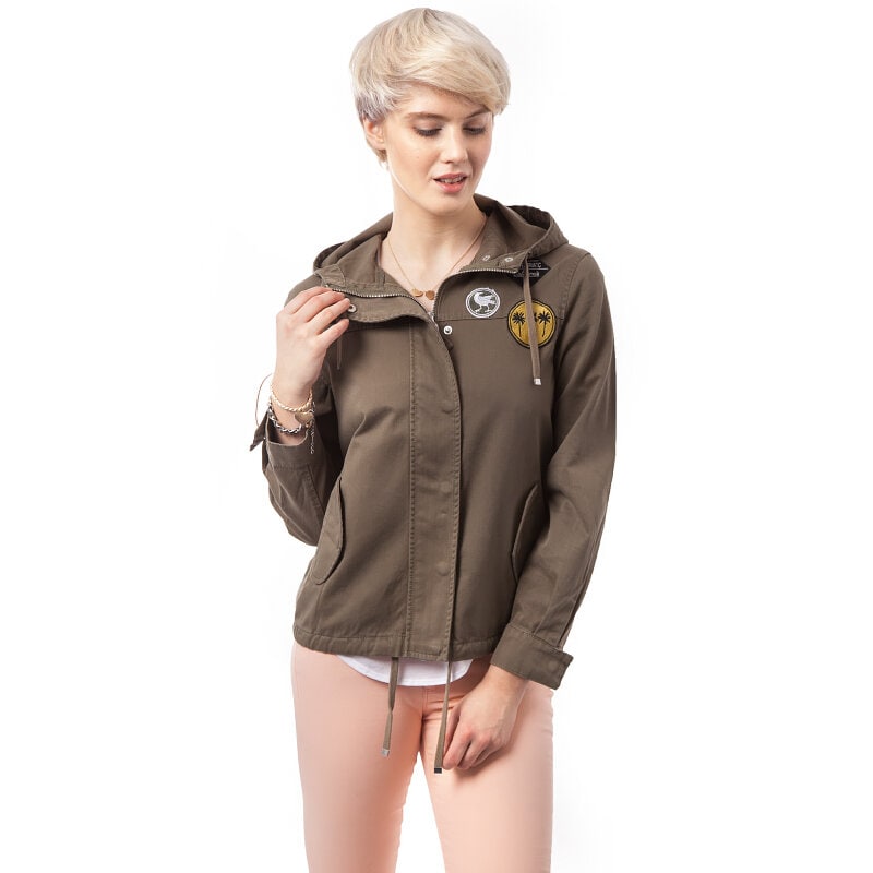 Přechodná bunda dámská (podzimní, jarní) CONFRONT BUNDA MIRO CF15KUD01001 KHAKI