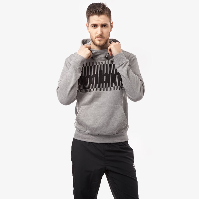 pánská mikina UMBRO MIKINA TORES UL15BLM10001 ŠEDÁ