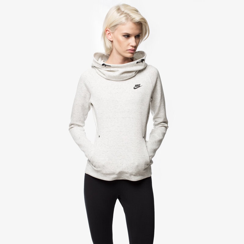 dámská mikina NIKE MIKINA TECH FLEECE HOODIE 683798121 ŠEDÁ