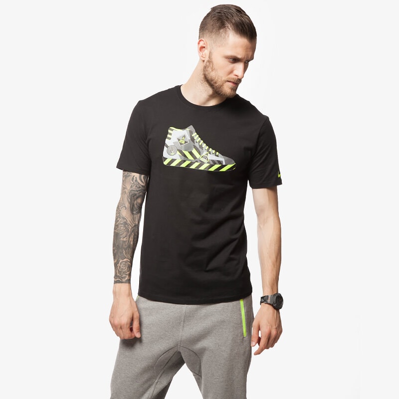 pánské tričko NIKE TRIČKO TEE-HAZARD FTWR 684104010 ČERNÁ