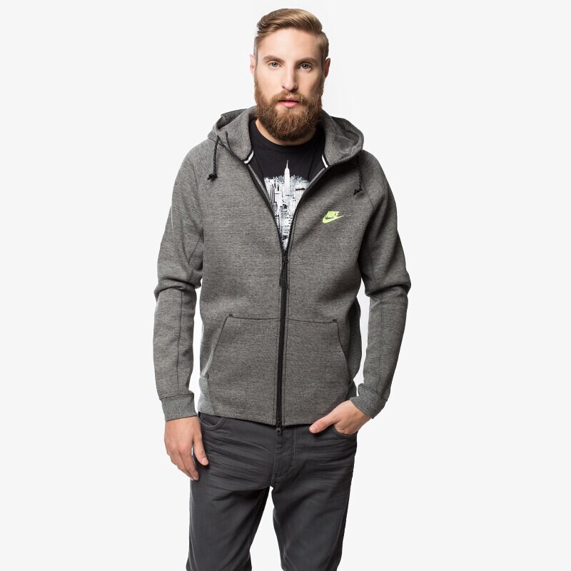 pánská mikina NIKE MIKINA TECH FLEECE AW77 559592037 ŠEDÁ