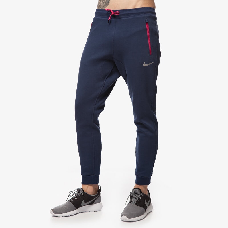 pánské kalhoty NIKE KALHOTY  AV15 CNVRSN FLC CUFF 679406410 TMAVOMODRÁ