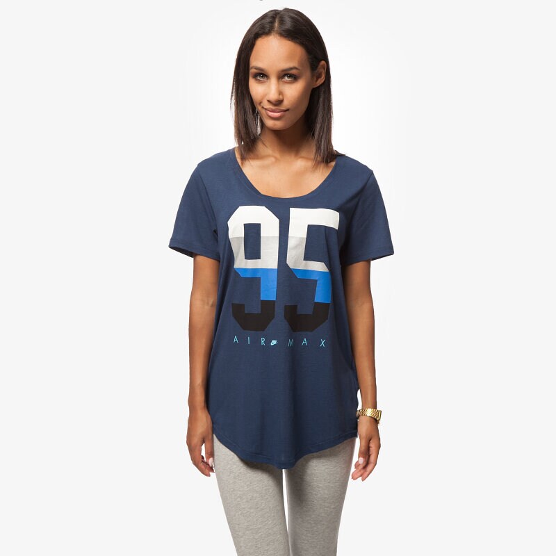 dámské tričko NIKE TRIČKO TEE-BF AIR MAX 95 685502410 TMAVOMODRÁ