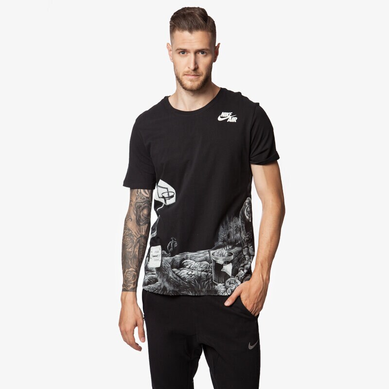 pánské tričko NIKE TRIČKO AIR MAX CONCRETE JUNGLE 689202010 ČERNÁ