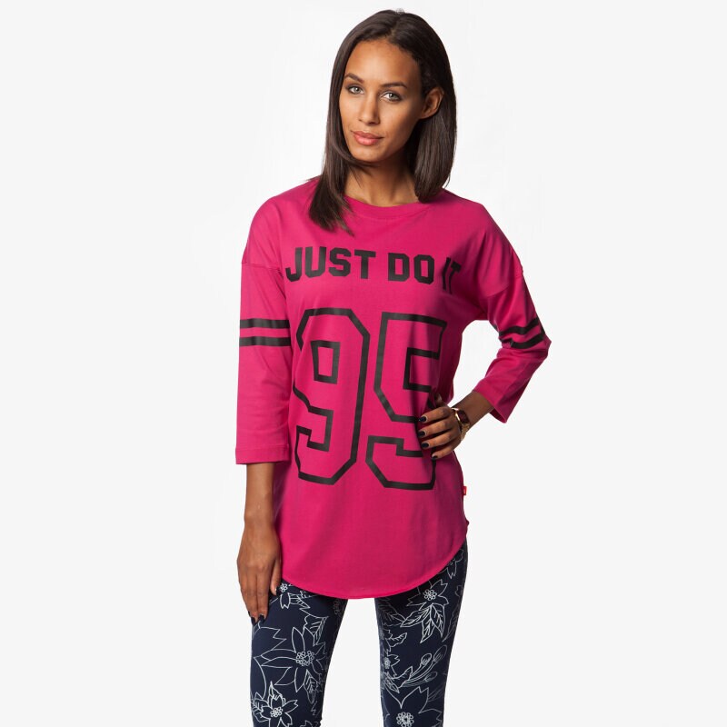 dámské tričko NIKE TRIČKO 3/4 LENGTH GRAPHIC TOP-95 726343607 RŮŽOVÁ