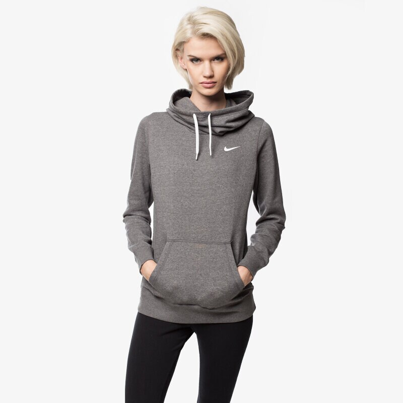 dámská mikina NIKE MIKINA CLUB FUNNEL HOODY 729297071 ŠEDÁ