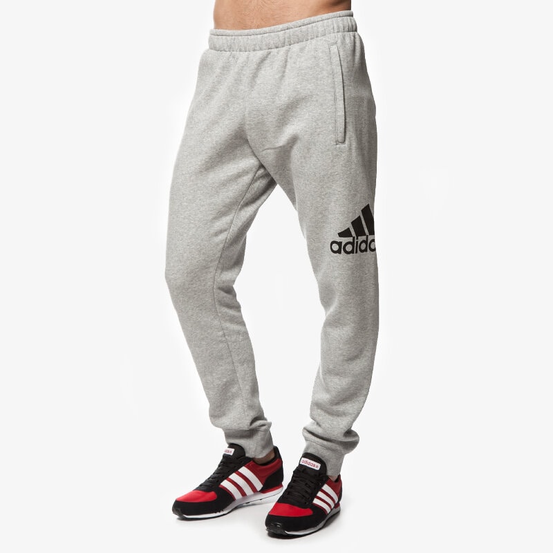 pánské kalhoty ADIDAS KALHOTY  LOGO SWPT CH FL AB6528 ŠEDÁ