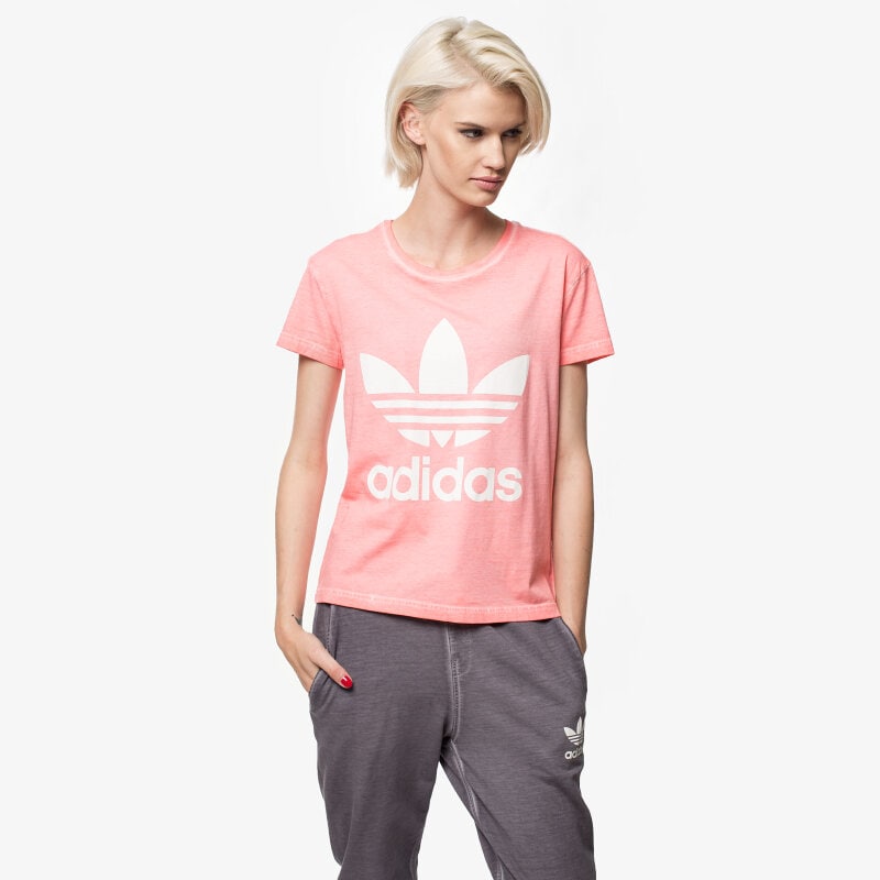 dámské tričko ADIDAS TRIČKO PE WASHED AB2151 RŮŽOVÁ