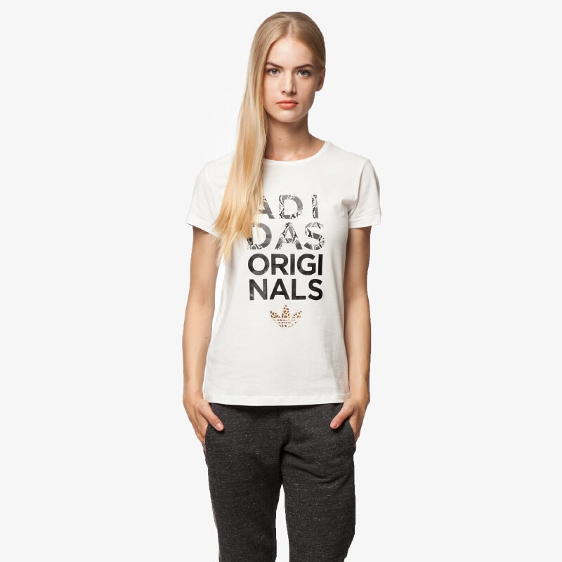 dámské tričko ADIDAS TRIČKO LE ANIMAL AB2395 BÍLÁ