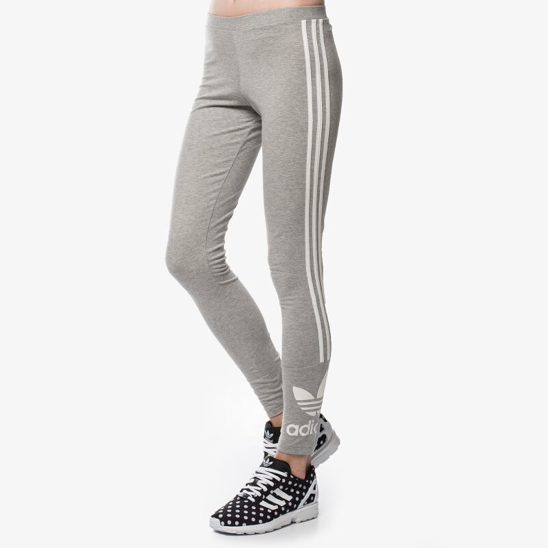 dámské kalhoty ADIDAS KALHOTY  3 STRIPES LEGG AB2181 ŠEDÁ