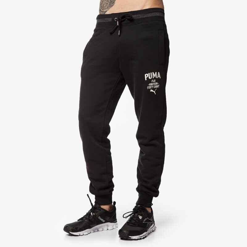 pánské kalhoty PUMA KALHOTY  STYLE ATHL SWEAT PANTS 83413001 ČERNÁ