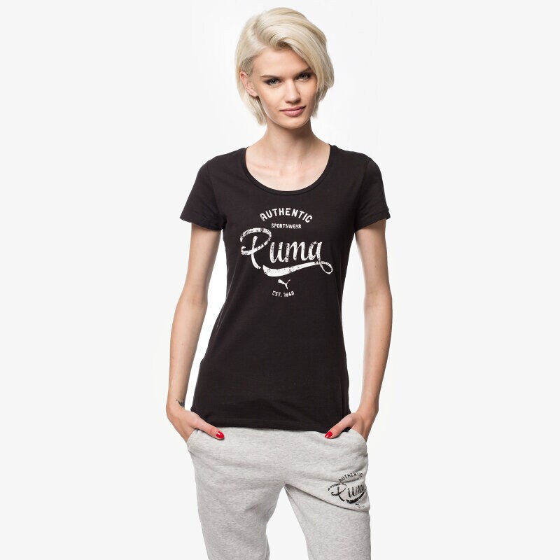 dámské tričko PUMA TRIČKO STYLE PERSONAL BEST ATHL TEE 83433901 ČERNÁ