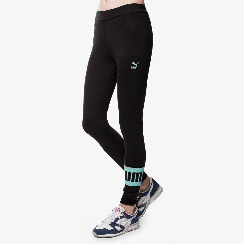 dámské kalhoty PUMA KALHOTY  ICON LEGGINGS 56926801 ČERNÁ