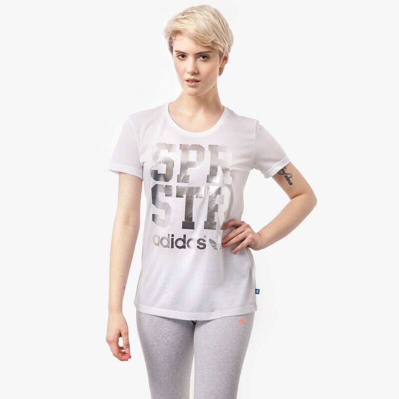 dámské tričko ADIDAS TRIČKO SPRSTR S19552 BÍLÁ