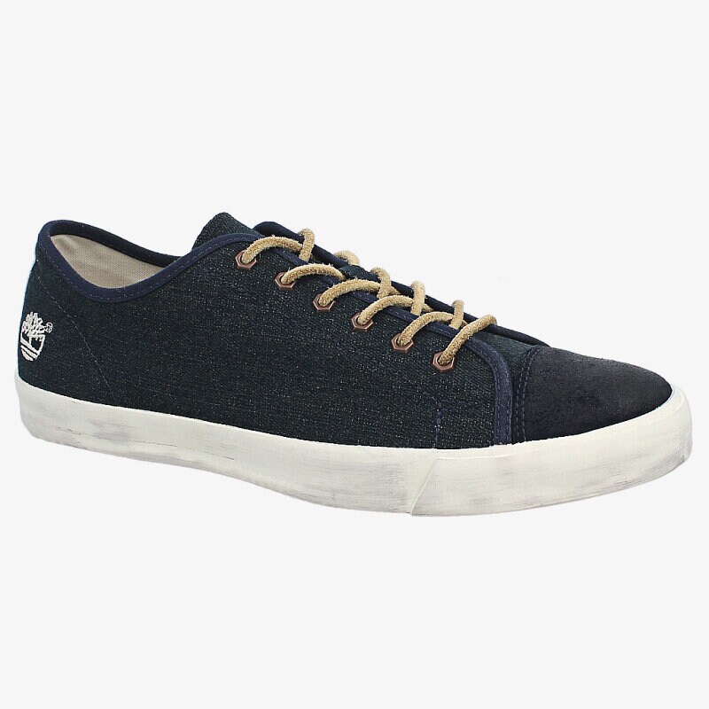 pánské tenisky TIMBERLAND CANVAS/LEATHER OXFORD 9818A TMAVOMODRÁ