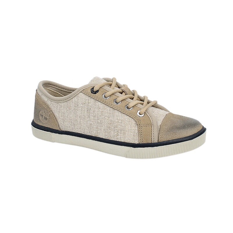 dětské boty casual TIMBERLAND GLASTENBURY CANVAS/LEATHER OX 2471A BÉŽOVÁ