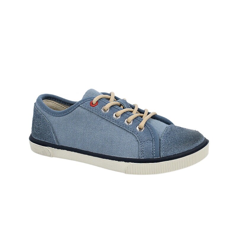 dětské boty casual TIMBERLAND GLASTENBURY CANVAS/LEATHER OX 1276A MODRÁ