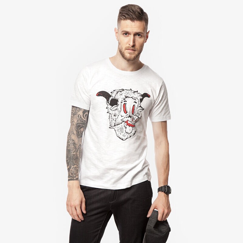 pánské tričko CONFRONT TRIČKO GUTO CF15TSMPR018 BÍLÁ