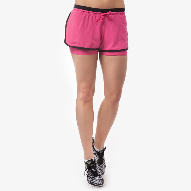 dámské kraťasy NIKE ŠORTKY  FULL FLEX 2 IN 1 642669616 RŮŽOVÁ