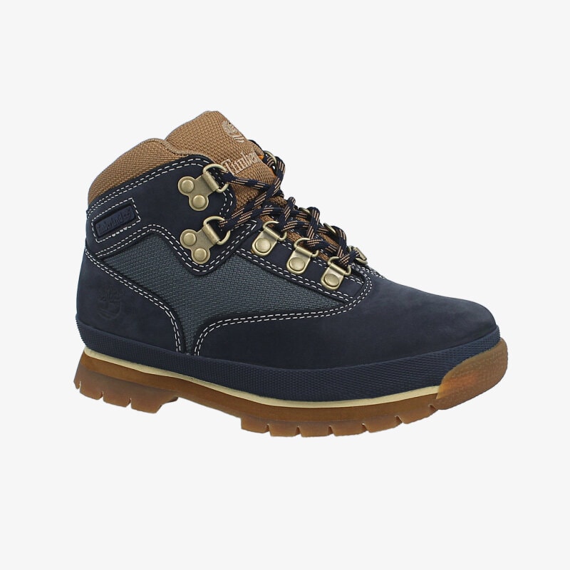 dětská outdoorová obuv TIMBERLAND EURO HIKER - LEATHER / FABRIC A125N TMAVOMODRÁ