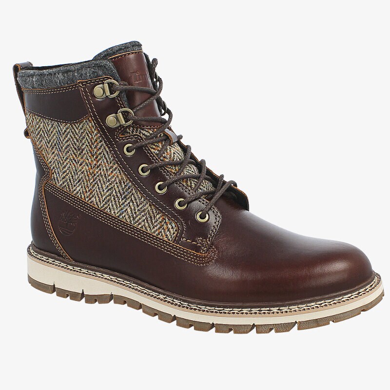 pánské boty casual TIMBERLAND 6 IN WARM BOOT A123T HNĚDÁ