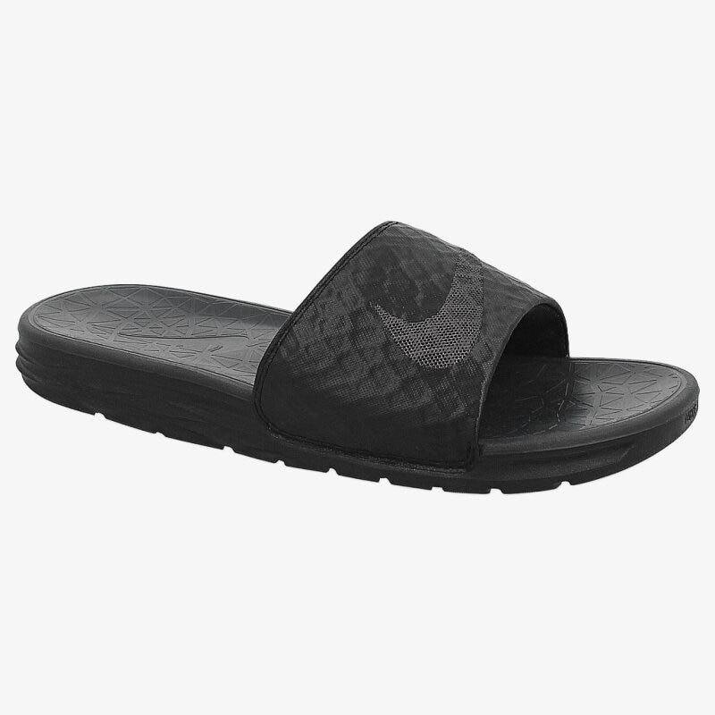 pánské pantofle NIKE BENASSI SOLARSOFT SLIDE 2  705474091 ČERNÁ