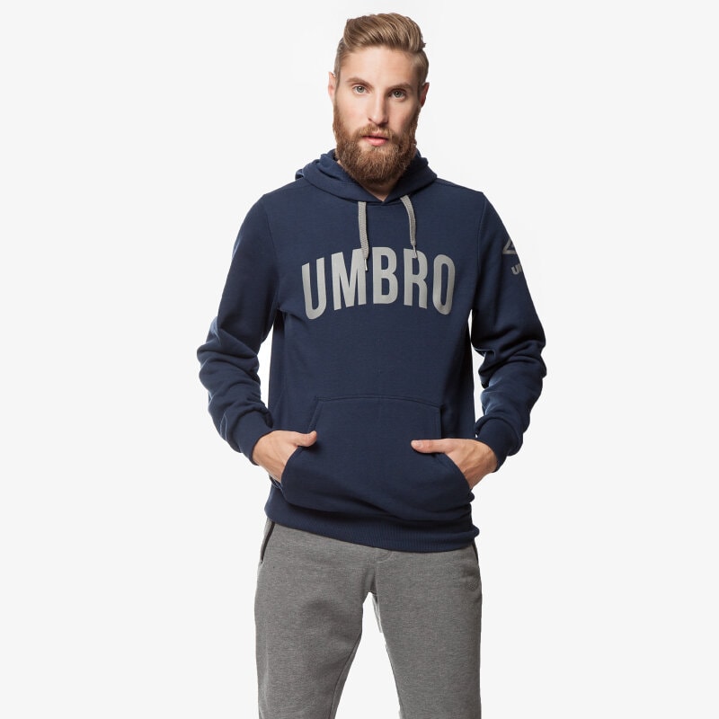 pánská mikina UMBRO MIKINA GRAPHIC OH HOODED 63138UY70 TMAVOMODRÁ