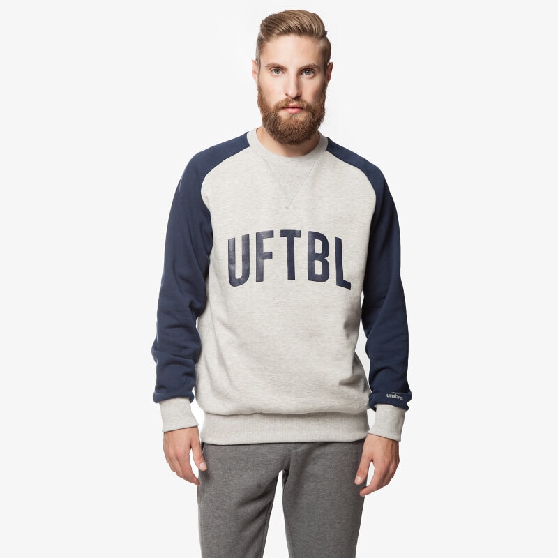 pánská mikina UMBRO MIKINA GRAPHIC CREW SWEAT 63137UE98 ŠEDÁ