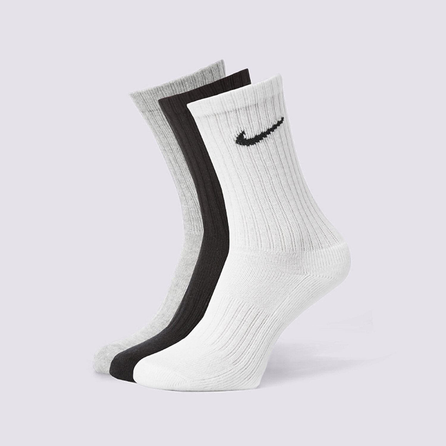 dámské ponožky NIKE PONOŽKY 3PPK VALUE COTTON CREW SX4508-965 VÍCEBAREVNÁ