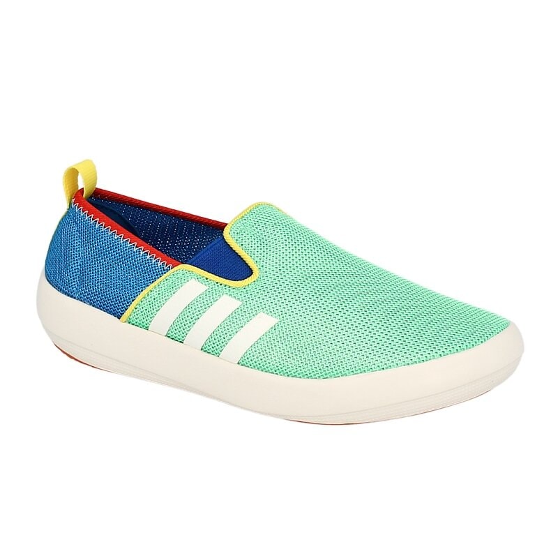 dětská outdoorová obuv ADIDAS BOAT SLIP ON K  G64860 ZELENÁ