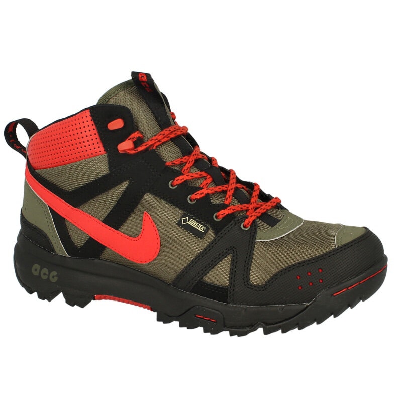 pánská outdoorová obuv NIKE RONGBUK MID GTX  365657260 HNĚDÁ